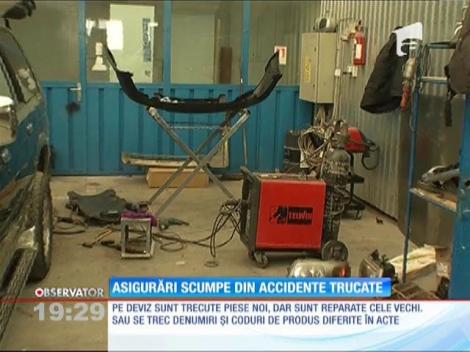 Asigurări scumpe din accidente trucate