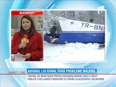 Avionul lui Adrian Iovan, fără probleme majore