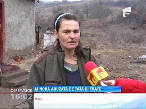 Minoră abuzată de tată și frate