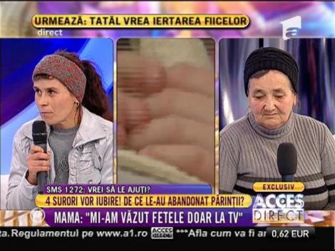 Mama: "Mi-am văzut fetele doar la TV"