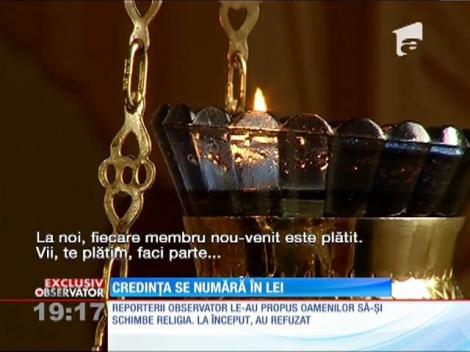 Credința se numără în lei