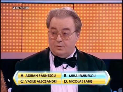 Rândul 7: Cine a scris versurile "De la Nistru pân-la Tisa tot românul plânsu-mi-sa"?