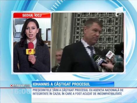 Klaus Iohannis a câștigat procesul cu ANI