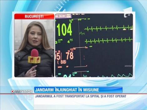 Jandarm din Galaţi înjunghiat în misiune