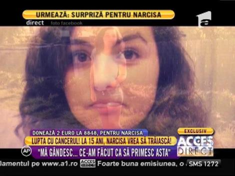 Lupta cu cancerul! La 15 ani, Narcisa vrea să trăiască!