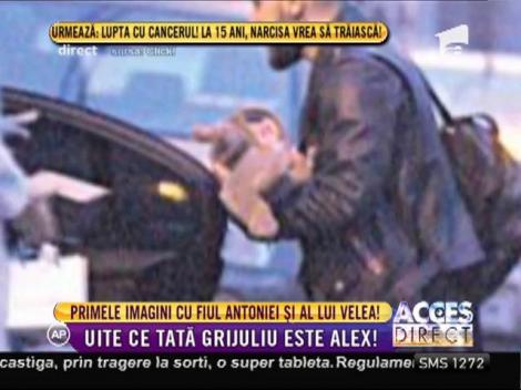 Alex Velea, foarte fericit în rolul de tătic!