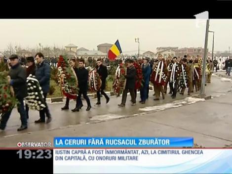 Iustin Capră a fost înmormântat la cimitirul Ghencea din Capitală