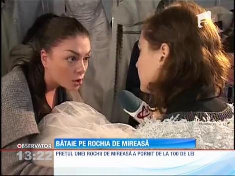Bătaie, la propriu, pe rochia de mireasă