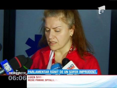 Parlamentar rănit de un șofer imprudent