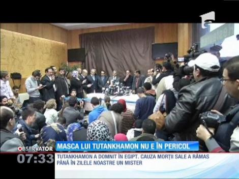 Masca lui Tutankhamon nu este în pericol