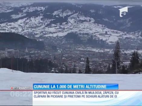 Cununie la 1.000 de metri altitudine