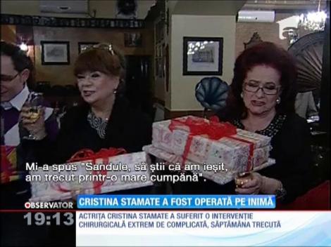 Actriţa Cristina Stamate a fost operată pe inimă