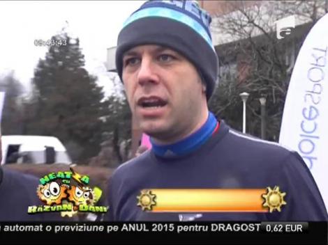 Daniel Osmanovici și Dani Oţil au alergat 21 de kilometri la 0 grade Celsius