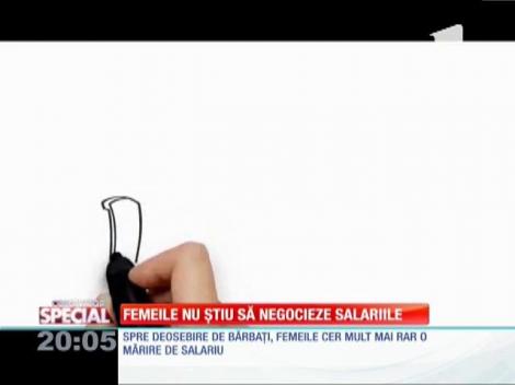 Femeile nu ştiu să negocieze salariile