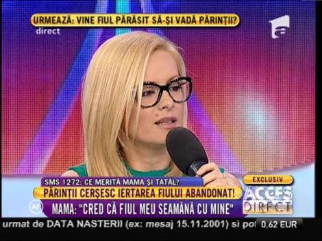 Mama: "E prima dată când îi aud vocea"