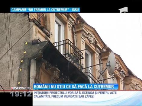 8 din 10 români nu ştiu cum să reacţioneze în caz de cutremur