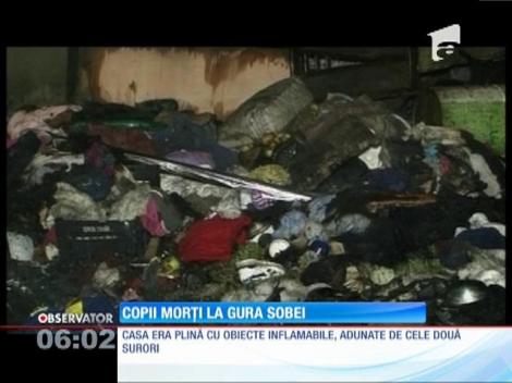 Doi copii au murit carbonizați din cauza unei sobe încinse
