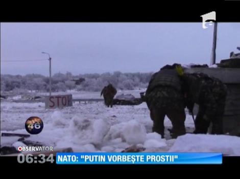 NATO: "Putin vorbeşte prostii"