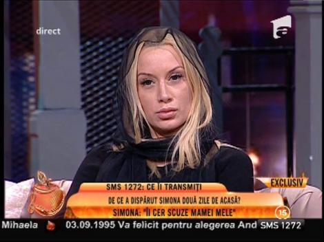Simona Trașcă: ”Îi cer scuze mamei mele pentru că am fugit la mănăstire”