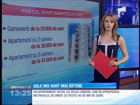 Apartamentele din clădirile noi sunt mai ieftine decât cele dintr-un bloc construit înainte de 1990