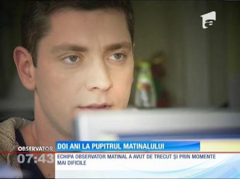 Valentin Butnaru și Olivia Păunescu, doi ani la pupitrul matinalului