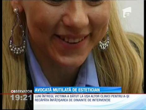 O avocată din Alba Iulia a fost desfigurată de un medic estetician