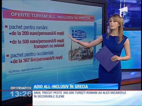 Adio all-inclusiv în Grecia