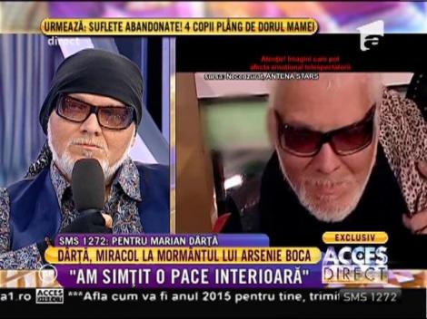 Mărturisire cutremurătoare ale lui Marian Dârță: După vizita la mormântul Părintelui Arsenie Boca, am simțit o pace interioară! E o minune!