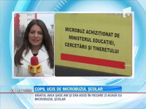Gorj: Un copil de şase ani a murit lovit de microbuzul şcolar