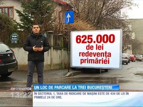 Un loc de parcare la trei bucureşteni