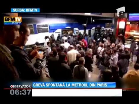 Grevă spontană la metroul din Paris