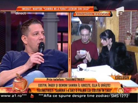 Taximetrist: ”Samira i-a dat o palmă lui Mărculescu în taxi”