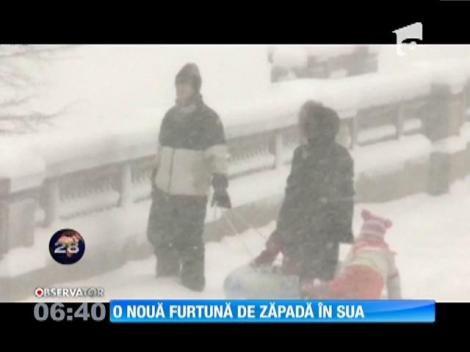 O nouă furtună de zăpadă în SUA