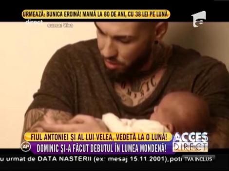 Fiul Antoniei şi al lui Alex Velea, vedetă la o lună
