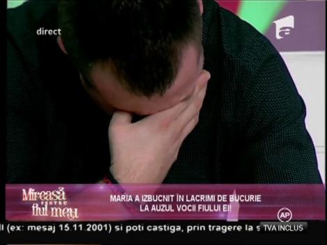 De emoții, Nicolae nu-și poate stăpâni plânsul