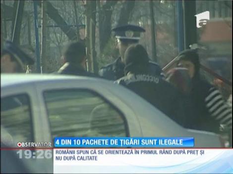 Ţigările vândute ilegal fac o gaură în buget de peste un milion de euro pe zi