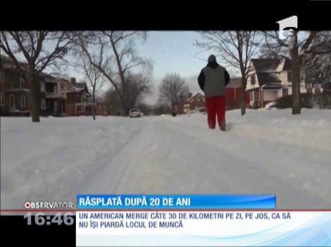 30 de kilometri pe zi, pe jos, ca să nu își piardă locul de muncă!