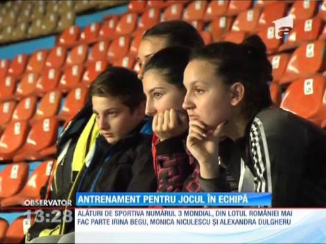 Simona Halep, antrenament pentru jocul în echipă