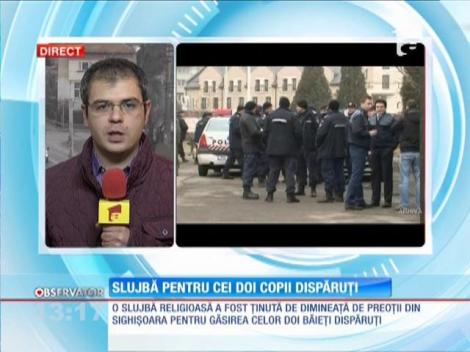 Slujbă pentru cei doi copii dispăruţi