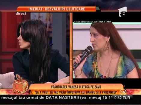 Vrăjitoarea Vanessa o atacă pe Oana Zăvoranu: "A vrut să fac vrăji împotriva Adrianei Bahmuţeanu şi a Prodancei!