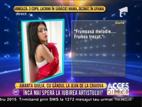 Amanta Giulia, cu gândul la Jean de la Craiova