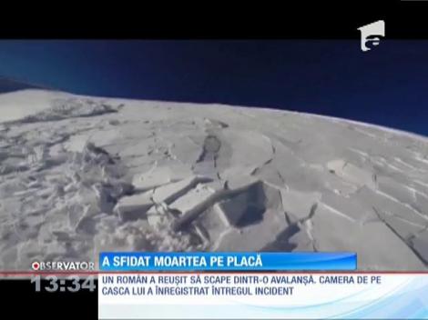 Un român a sfidat moartea pe placă