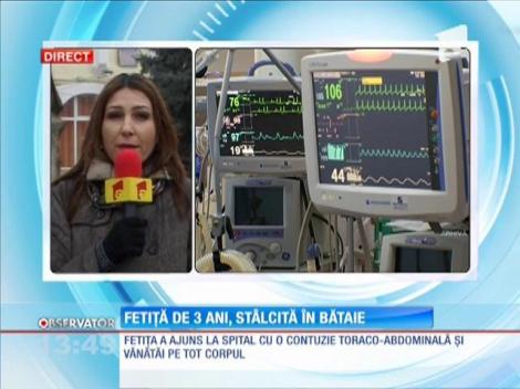 Fetiţă de 3 ani, stâlcită în bătaie