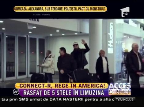 Bieber e prinț la noi, Connect-R e rege în America! Cum a fost primit artistul la ieșirea din aeroport