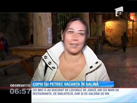 Copiii îşi petrec vacanţă în Salina Praid