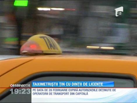 Taximetriştii din Bucureşti ţin cu dinţii de licenţe