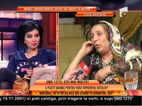 Adriana Bahmuţeanu şi vrăjitoarea Brăţara, scandal in direct!