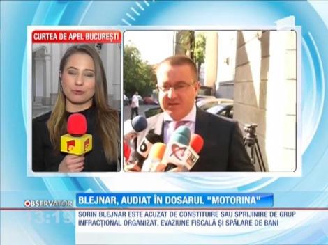 Fostul preşedinte al ANAF, Sorin Blejnar, audiat în dosarul "Motorina"