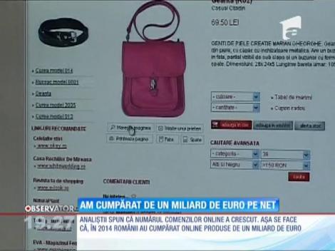 Românii au cumpărat de un miliard de euro pe net