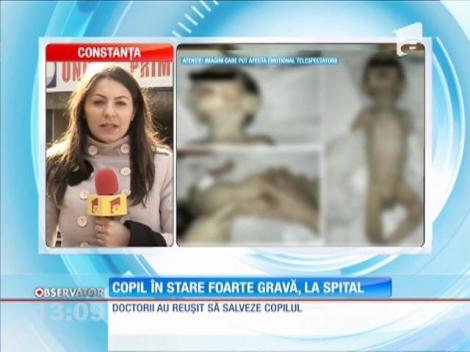 Bebeluş ajuns în stare foarte gravă la spital